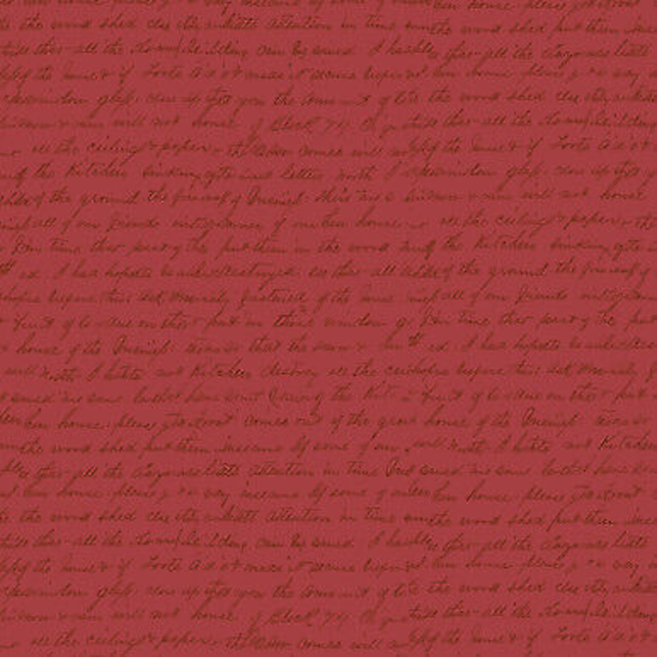 Sweet Blush Floral Rose Script Red by P and B Textiles Cotton Fabric by the yard